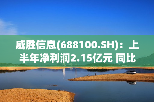 威胜信息(688100.SH)：上半年净利润2.15亿元 同比增长12.91% 第1张