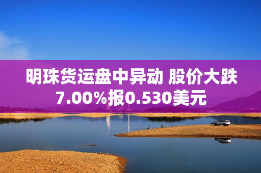 明珠货运盘中异动 股价大跌7.00%报0.530美元 第1张