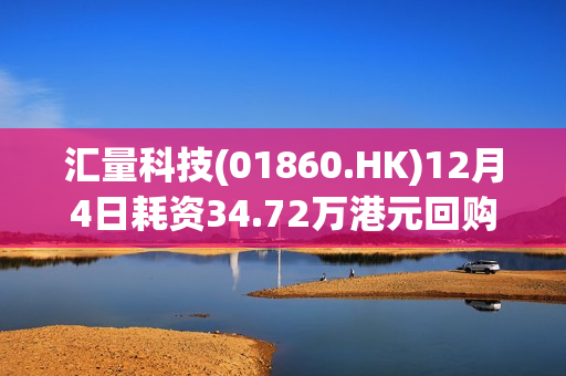 汇量科技(01860.HK)12月4日耗资34.72万港元回购11.8万股