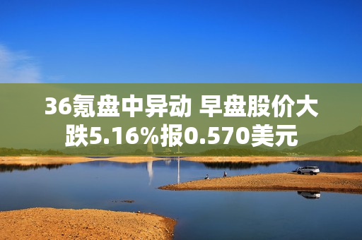 36氪盘中异动 早盘股价大跌5.16%报0.570美元 第1张