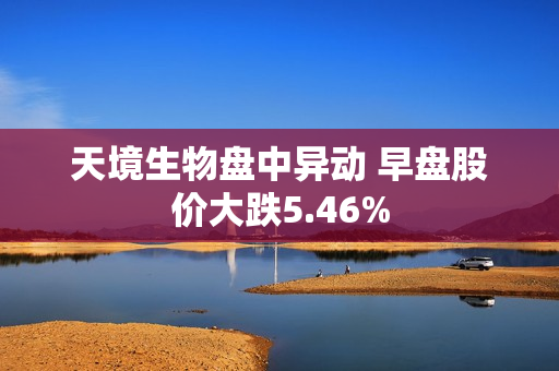 天境生物盘中异动 早盘股价大跌5.46% 第1张