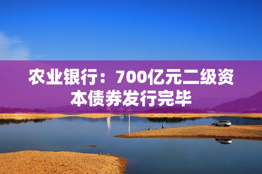 农业银行：700亿元二级资本债券发行完毕 第1张