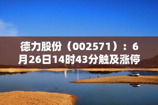 德力股份（002571）：6月26日14时43分触及涨停板 第1张