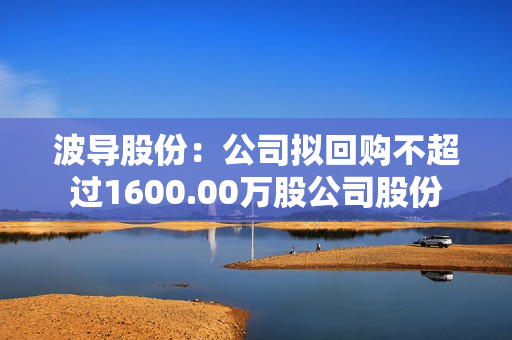 波导股份：公司拟回购不超过1600.00万股公司股份