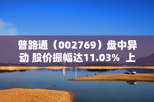 普路通（002769）盘中异动 股价振幅达11.03%  上涨6.83%（07-03） 第1张