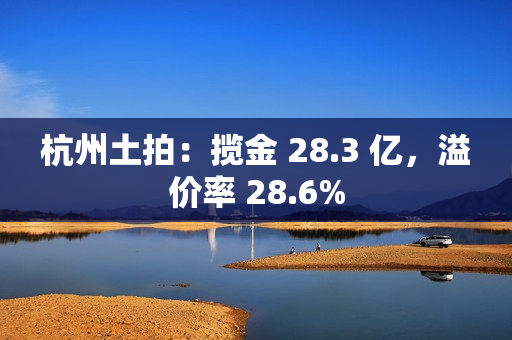 杭州土拍：揽金 28.3 亿，溢价率 28.6% 第1张