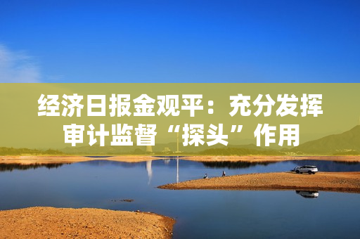 经济日报金观平：充分发挥审计监督“探头”作用 第1张