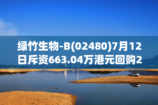 绿竹生物-B(02480)7月12日斥资663.04万港元回购27.82万股