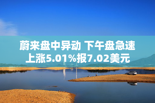 蔚来盘中异动 下午盘急速上涨5.01%报7.02美元 第1张