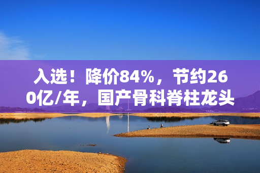 入选！降价84%，节约260亿/年，国产骨科脊柱龙头有望持续受益 第1张