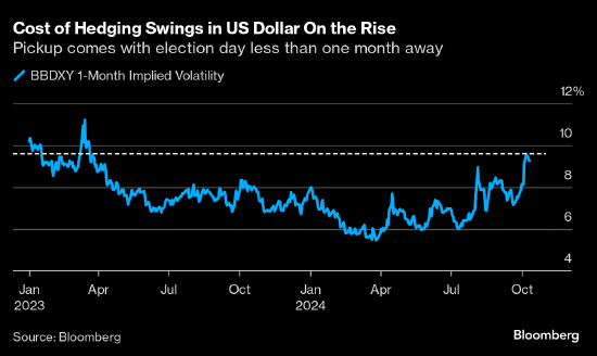 美国大选前波动率飙升 企业加大力度对冲外汇风险 第1张