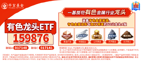 近150亿主力资金狂涌！有色龙头ETF（159876）单日飙涨3．89%！稀土异动拉升，北方稀土等6股涨停！ 第6张