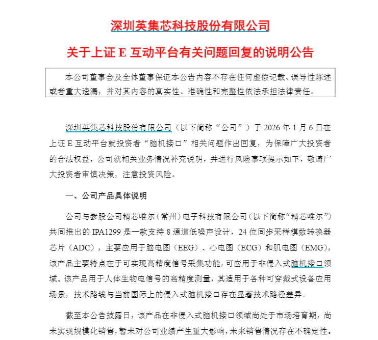 在互动平台人为策划“自问自答”，英集芯被证监会立案调查 第3张