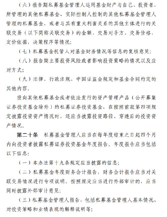 涉及1.9万家管理人!私募基金信息披露新规落地:十大要点必看,最高罚20万! 第8张 涉及1.9万家管理人!私募基金信息披露新规落地:十大要点必看,最高罚20万! 第8张