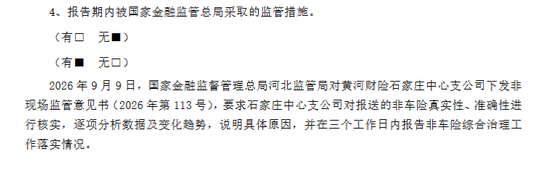 Q3净亏8828万元，黄河财险旗下中支被采取监管措施 第2张